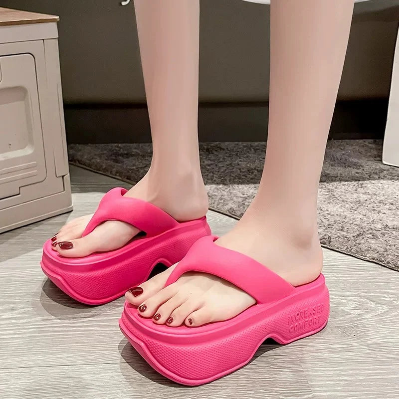 Jolies pantoufles décontractées pour femmes couleur rose