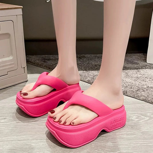 Jolies pantoufles décontractées pour femmes couleur rose