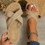 Pantoufle a Ceinture en lin - Vignette | pantoufles