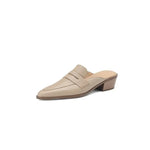 Pantoufles mules à talons épais - Vignette | pantoufles