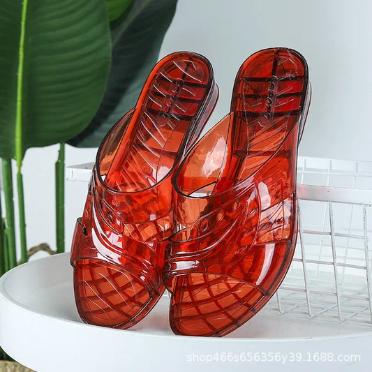 Pantoufles en plastique femme
