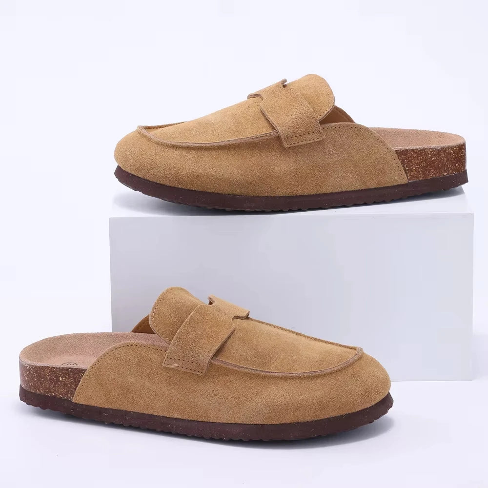 claquette pantoufle couleur marron