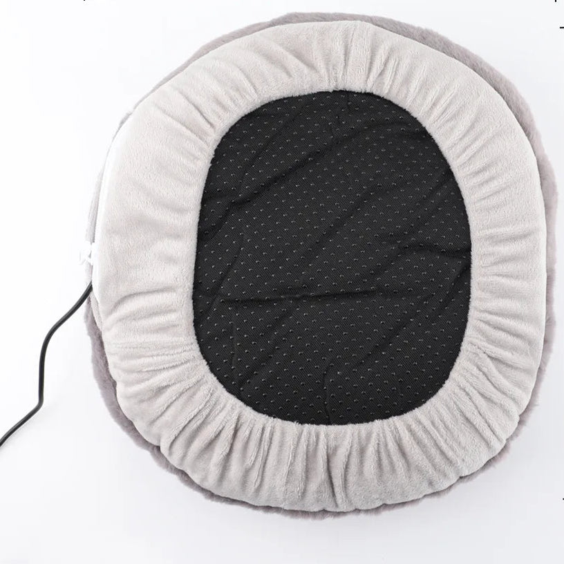 pantoufle Chauffe-pieds chauffant USB couleur gris