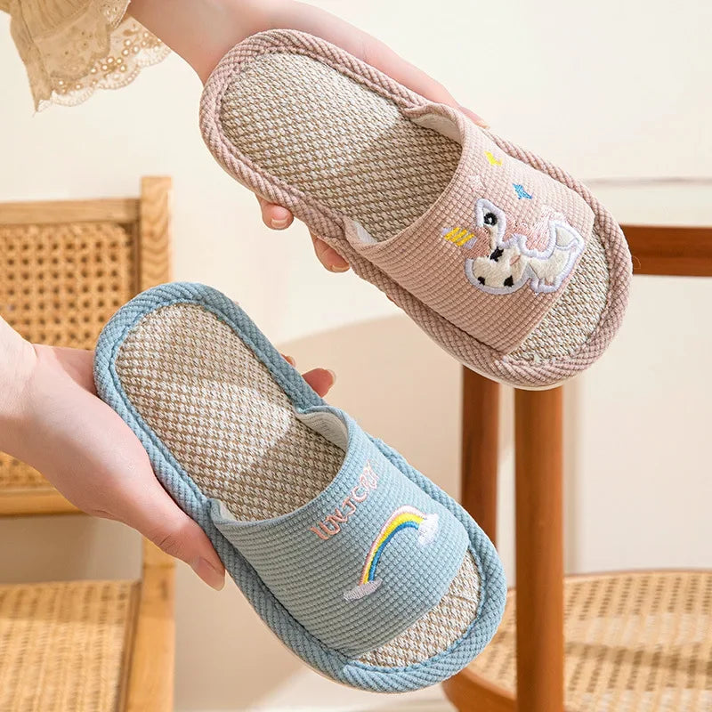 pantoufle_arc-en-ciel bleu-ciel