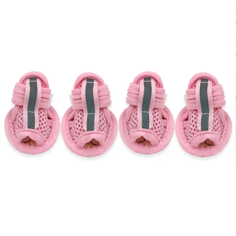 pantoufle chien rose