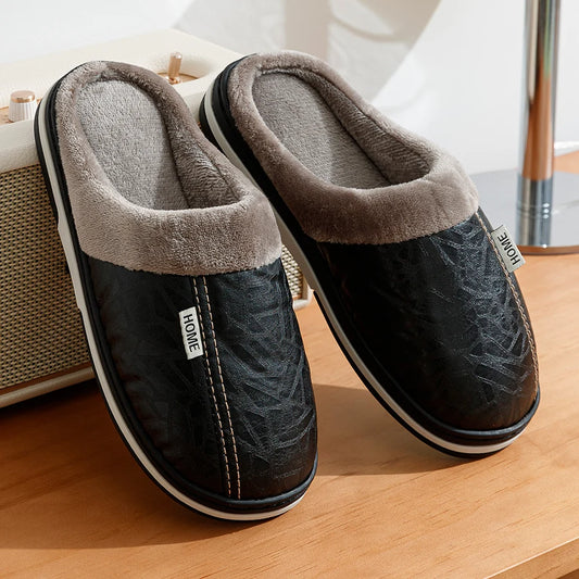 pantoufle confort pour homme couleur noir