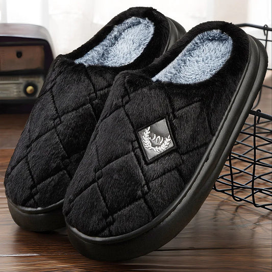 pantoufle d'intérieur pour homme couleur noir