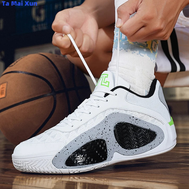 pantoufle de basket couleur blanc