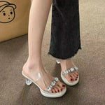 pantoufle eau diamant talons femme - Vignette | pantoufles
