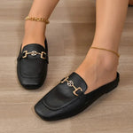 pantoufle en cuir femme - Vignette | pantoufles