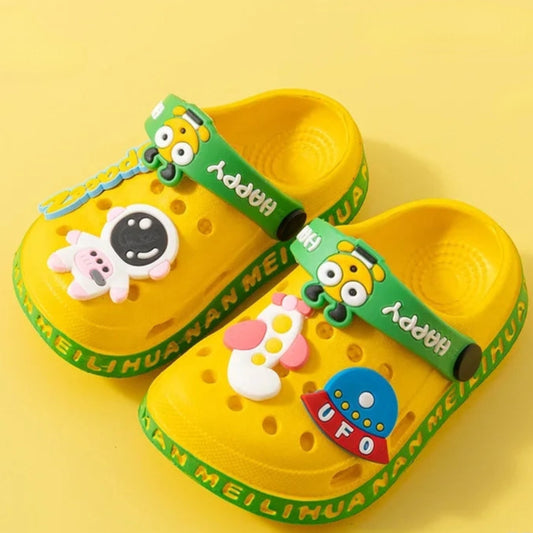 pantoufle enfant garçon couleur jaune