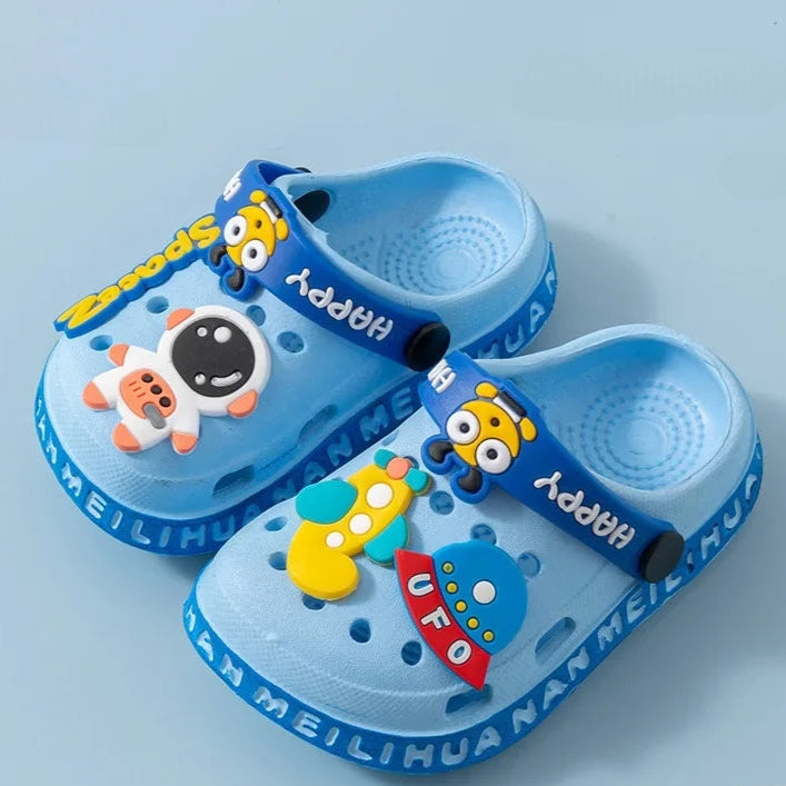 pantoufle enfant garçon couleur bleu ciel
