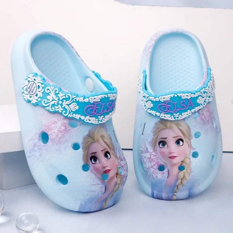 pantoufle fillette bleu