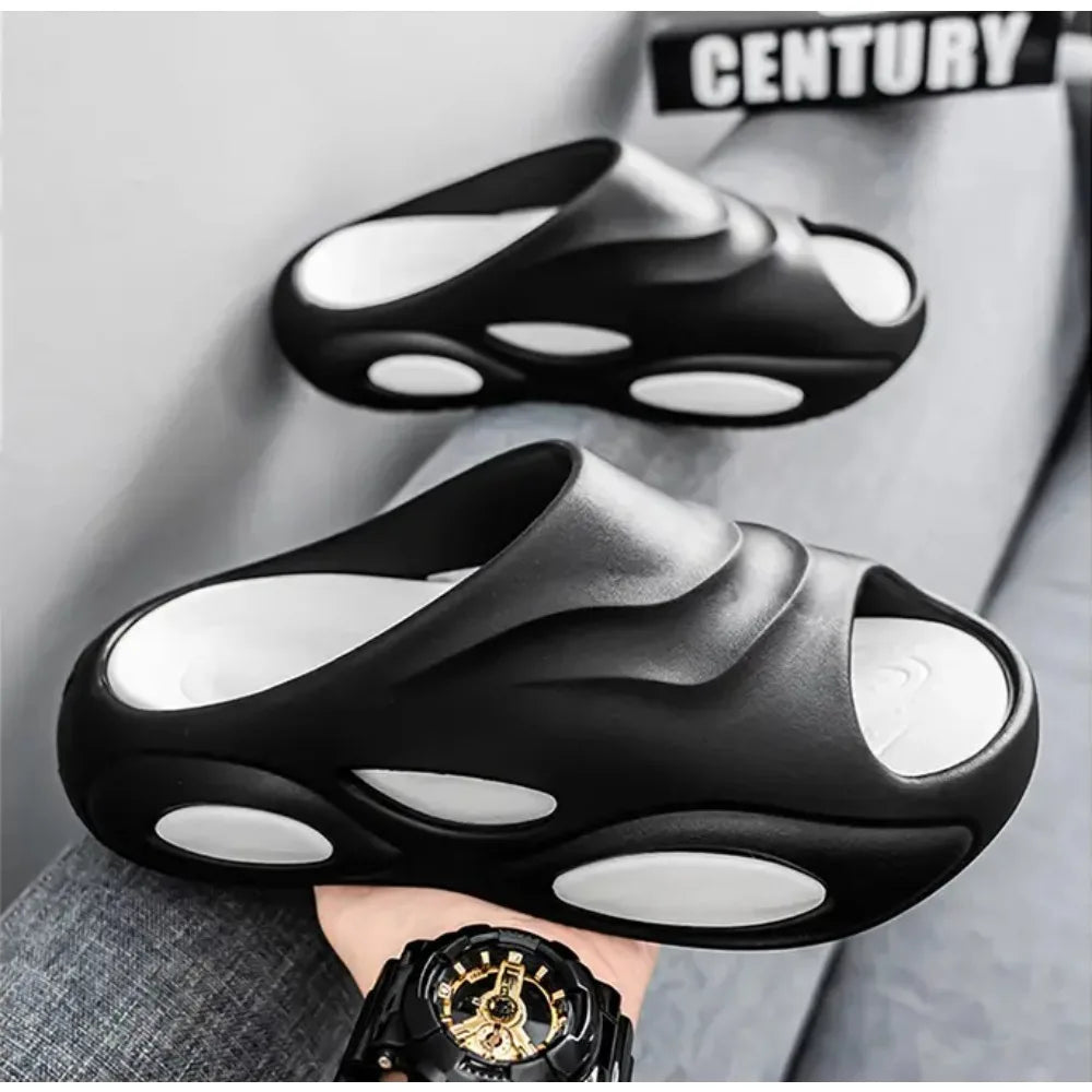 pantoufle homme noir