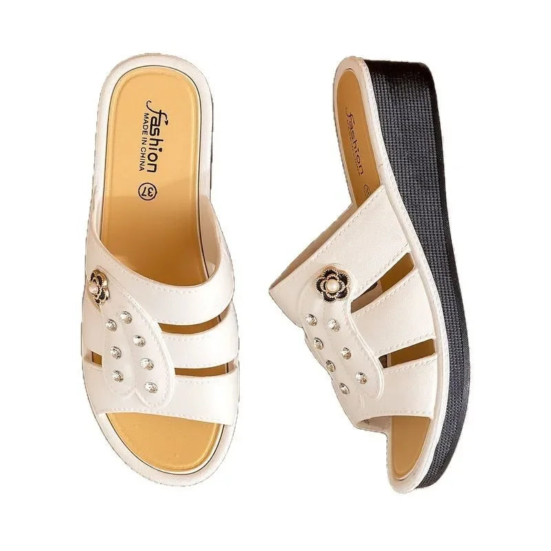 pantoufle maman couleur blanche