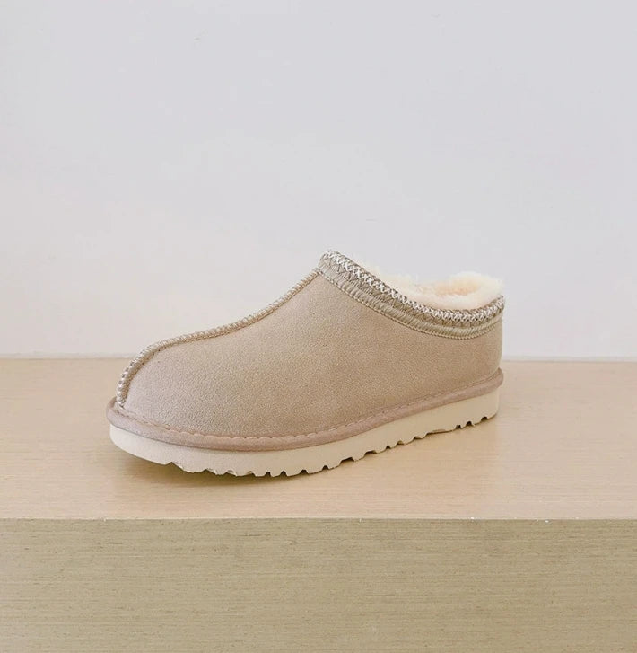 pantoufle mini botte beige