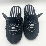 pantoufle mou  chauve-souris en peluche - Vignette | pantoufles