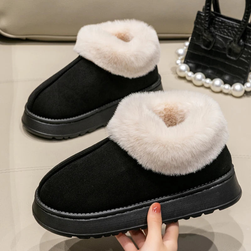 pantoufle_neige couleur noir