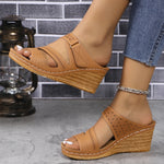 pantoufle talon compensé - Vignette | pantoufles