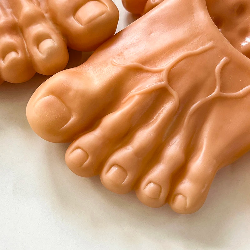 pantoufles en peau couleur teint de peau