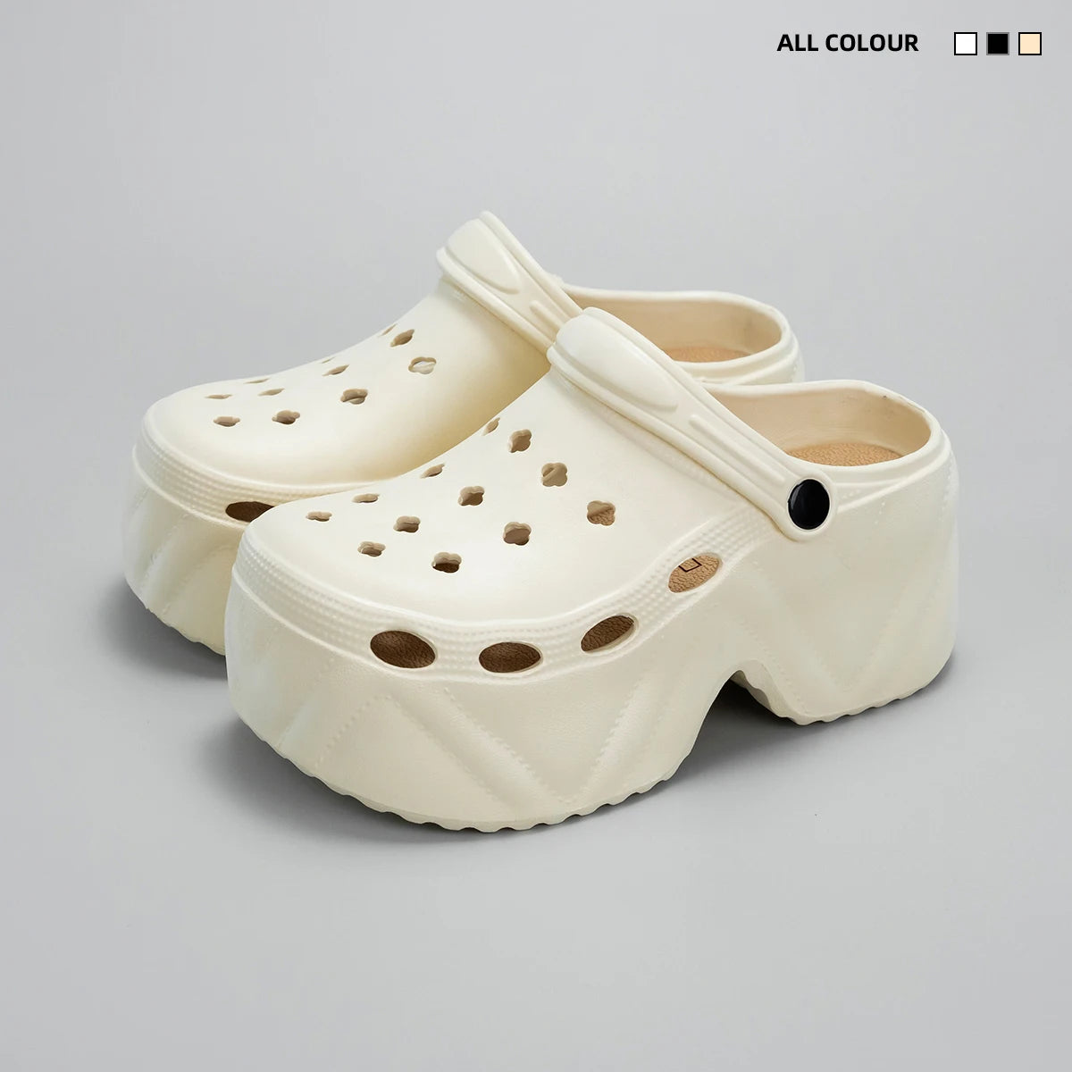 pantoufles optiques femmes couleur beige