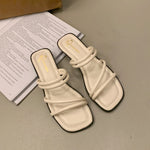 sandales pantoufles femme été avec  nouveau fond plat - Vignette | pantoufles